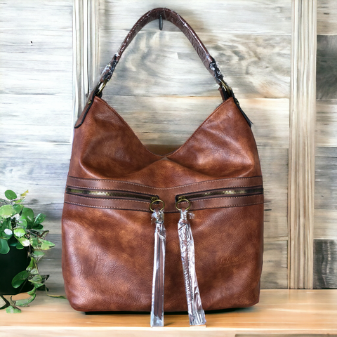 Vivace TAN BROWN PU Leather Handbag