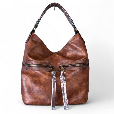 Vivace TAN BROWN PU Leather Handbag