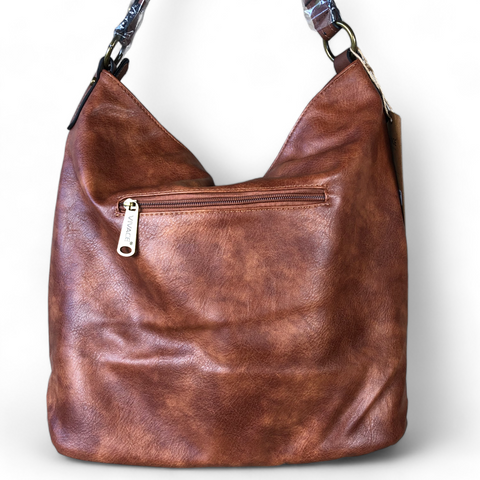 Vivace TAN BROWN PU Leather Handbag